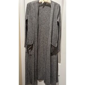 Lularoe Sarah Long Duster Cardigan S Small Heather Grey  Light Weight Packets